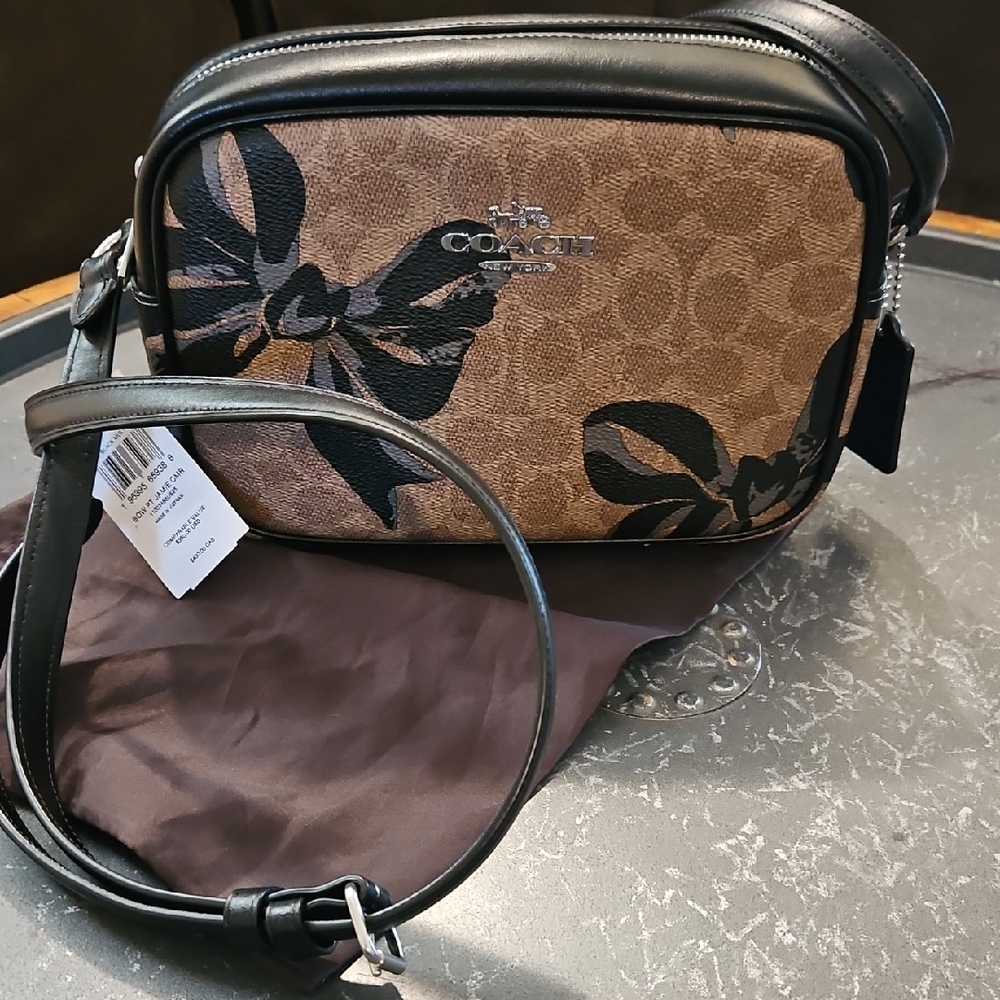 Coach Black and Brown Women's Bow Bag